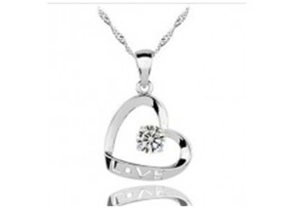 White Gold Plated | Heart Pendants